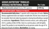 Tribulus 90tabs/30 Serv, Genius Nutrition - GREEN LIFE CYPRUS